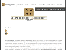 Tablet Screenshot of nrdc-advogados.com
